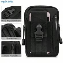 Sac de taille de téléphone durable Sac banane tactique Camouflage Pack de sport extérieur Course Pochette de rangement multifonctionnelle