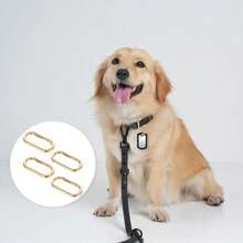 5 pièces Mousqueton ovale, Anneau porte-clés en métal à ressort, Crochets à boucle à ressort en O. Clips de chien-médaille ovale lourds pour sacs, porte-monnaie, porte-clés de rechange