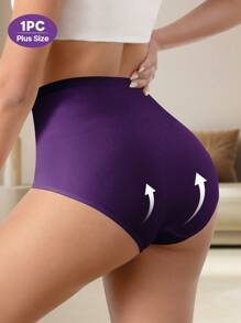 Damen Große Größen Hoch Taillierte Dreieck Hosen mit Kreuzgurt Design Weiche Große Größen Höschen