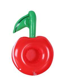 1/3pcs Cherry Shape Dual Cup Holder, Inflatable Pool Drink Floating, Suitable For Pool Party And Water Entertainment, Perfect Pool Party Toy For Summer Swimming Pool Decoration