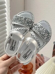 Nuevas sandalias de moda de verano 2025 para niñas, zapatos de princesa para niños, cómodas sandalias de ocio para vacaciones para bebé, sandalias para niñas pequeñas