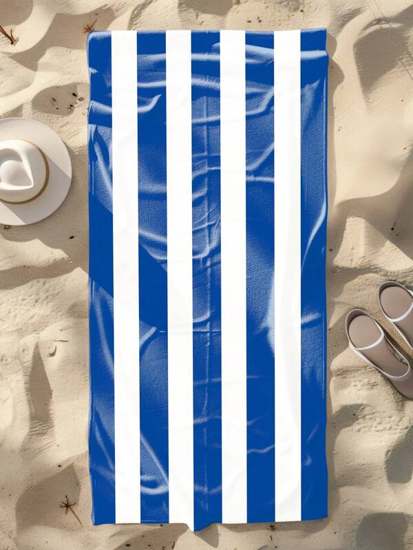 1pc Summer Cute Giraffe Pattern Beach Towel, Super Soft Fiber Extra Large Beach Blanket, Highly Absorbent Bath Towel, Suitable For Travel, Swimming Pool, Diving, Surfing, Yoga, Camping, Available In Adult And Child Sizes, Beach Accessories