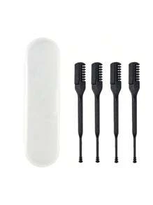 Household Beauty Tools: Small Scissors, Nose Hair Trimmer, Rounded Eyebrow Scissors, Stainless Steel Scissors - And 2pcs Anti-Scratch Double-Headed Nose Hair Trimmer
