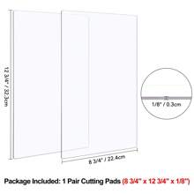 CYFUN DESIGN 1 Pair 22.5x15.5x0.3cm/38.1x22.4x0.3cm/32.3x22.4x0.3cm Clear Polycarbonate Plastic Cutting Plates For Die Cutting Machine,Back To School,School Supplies