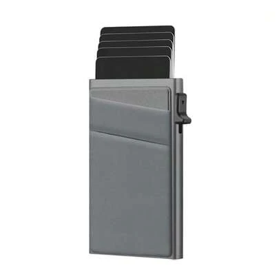 Solid Colour Card Holder Aluminum Alloy