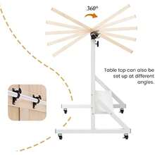 Tektalk Jigsaw Puzzle Table Puzzle Board With Cover Puzzle Easel Tilting Table With Height Adjustment Enclosed With 4 Wheels For Up To 1500 Pieces