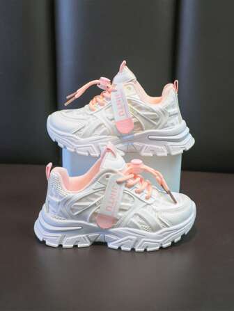 Sneakers med låg topp för flickor, bekväma halkfria sportskor, lämpliga för utomhusaktiviteter