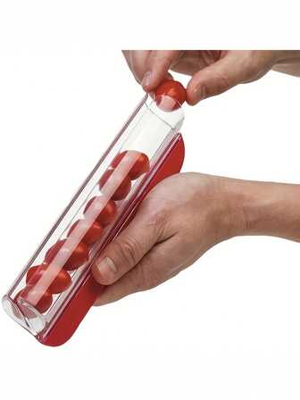 1 st, körsbärstomatskärare, druvskärare, multifunktionell druvskärare, liten fruktskärare, druvkökstillbehör, tårtdekorationsverktyg, fruktskärare, köksredskap Kökstillbehör