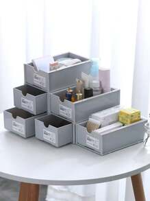 1 Peça Organizador de Mesa Grande Empilhável, Para Suprimentos de Escritório, Cosméticos, Papelaria, Adequado para Quarto, Escritório e Armazenamento em Dormitório, Decoração Doméstica Economizadora de Espaço
