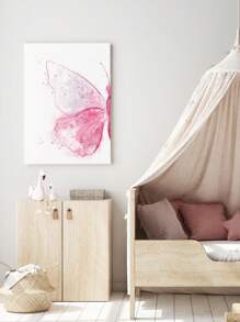 3pcs Custom Name Art Poster Personalized Butterfly Canvas Hanging Pictures Aesthetic Wall Art Dopamine Fashion Poster Nursery Kids Room Wall Decoration Girls Bedroom Decor Birthday Gift No Frame, Valentine Day, Valentine Day Decor Gifts Graduation, Multi-Functional, Durable, Quick Dry, Waterproof, Anti-Mold, Reusable, Ornamental School, Office, Tea Room, Home, Garden, Graphic Print