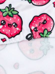 1件草莓印花可调节宠物睡衣，适合小型和中型犬 - 紅色 - 查看 7