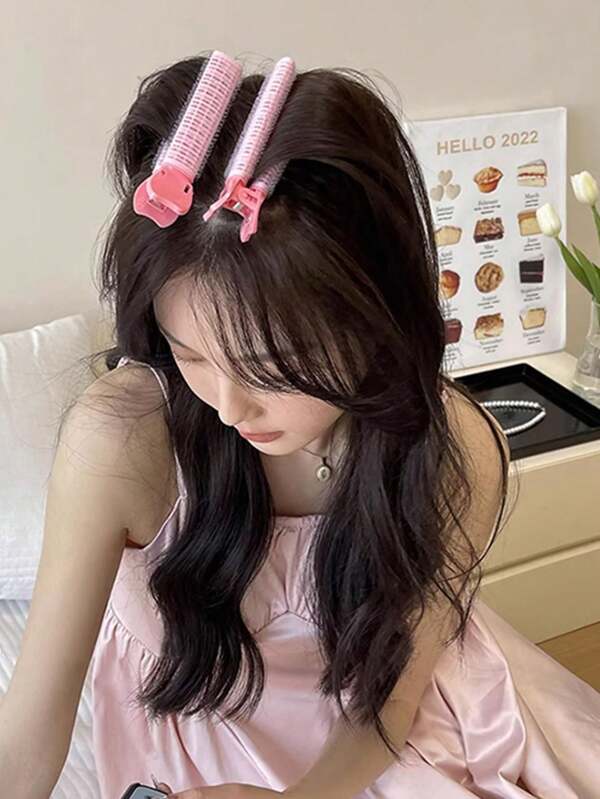 2pcs/6pcs Hair Volumizing & Styling Tools, Hair Rollers, Creaseless Clips, Bangs & Root Lifting Curlers, Hair Clips, Hair Volumizing Tools, Bangs & Crown Styling Clips
