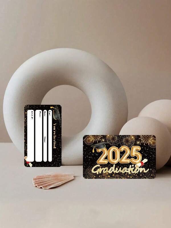 6/20Sheets Grad Party Invites, Graduation Ceremony Announcement 2025, Graduation Party Invitation Card For Graduation Celebration Or College, Graduation Party Decoration