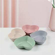 4pcs Hamster Heart Shape Anti-Spill Pet Food Bowl, Suitable For Hamsters, Gerbils, Reptiles, Parrots, Squirrels, Food/Water Container - Multicolor - View 5