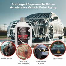 CARSUN Carsun Concentrated 2L Car Wash Liquid | High Foam No-Wipe One-Rinse Clean + Water Wax Coating Two-In-One | The More You Wash, The Brighter Your Car Finish | Household/Car Wash Water & Money Saving Device