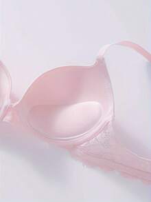 5pcs Elegant Solid Lace Patchwork Push-Up Bras - Multicolor - View 5