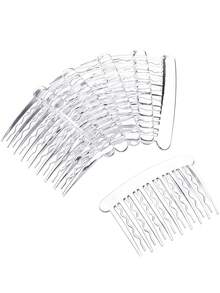 12 Pieces Girls Plastic Teeth Hair Combs Tortoise Side Comb Hair Accessories - Multicolor - View 8