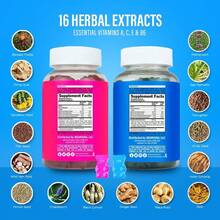 TOTARIA BEARVANA Gummies Combo Pack - Fitness Aid - Women's Support Supplement - Berry Flavored - Herbs & Multivitamins - 1 - 查看 4