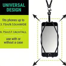 2-7 peças Suporte para Pescoço Premium em Silicone para Smartphones, Bolso de Navegação Fácil, Confortável, Durável e Elegante para Aventuras