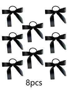 6 buc/set Accesorii de păr versatile - elastice de păr, panglici, funde pentru codițe, simple și elegante, decorațiuni de păr în stil coreean nou, potrivite pentru ocazii formale, femei și fete, cadouri și recuzită pentru fotografie, suporturi pentru codițe, elastice de păr, benzi de cauciuc pentru păr, șnururi de păr, legături elastice de păr, brelocuri de păr
