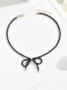 1 pièce Décoration de fausse perle, collier perlé (chaîne faite à la main coupée sur mesure, nombre variable de perles, taille variable de strass)