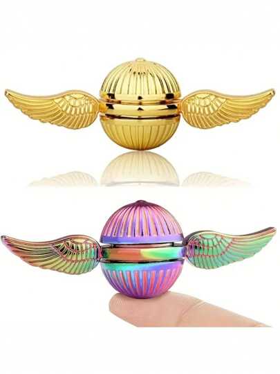 Golden Finger Spinner , Magic Ball Anxiety Toy, Pressure Reducer, Rotating , Hand Bearing Three-Spindle Finger Spindle Toy, Focused Novel Gift, Perfect Holiday Gift, Birthday Gift For Teenagers