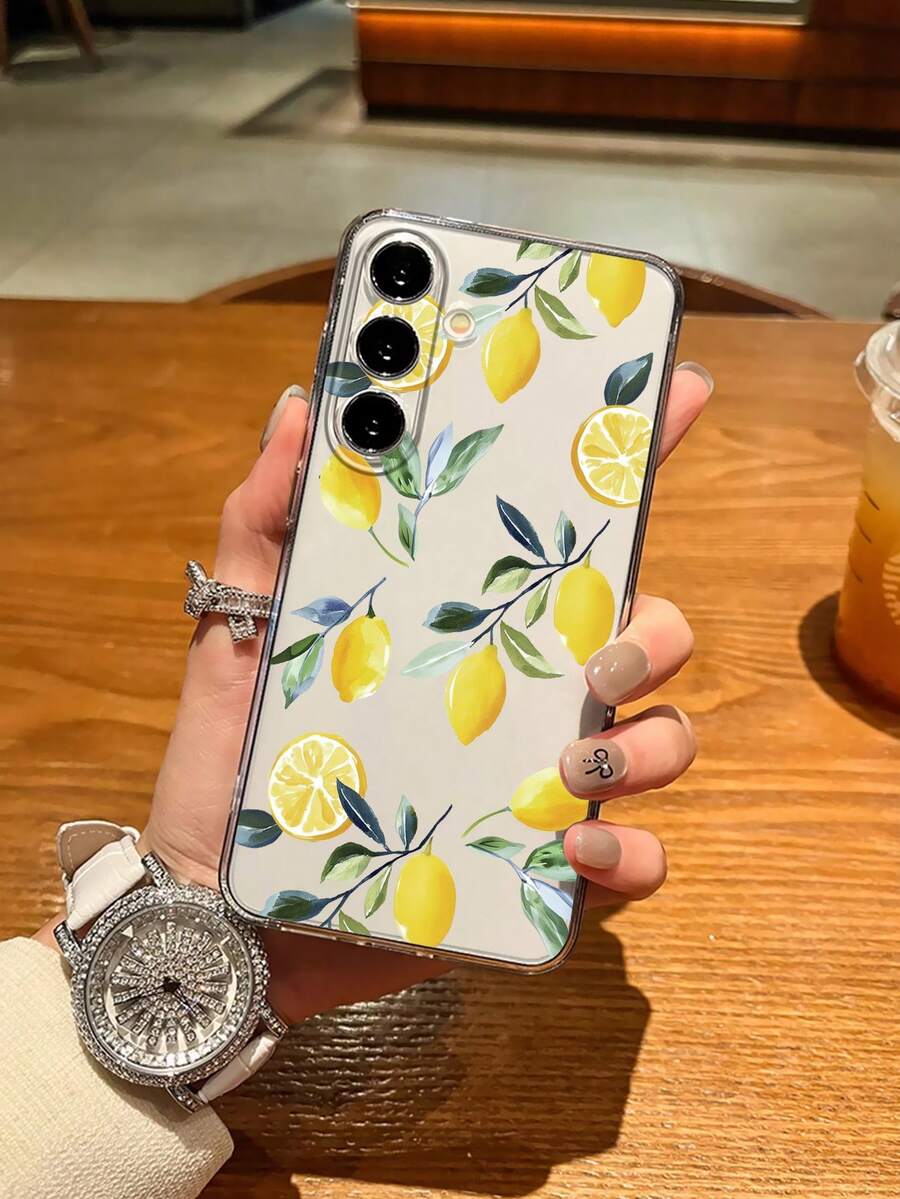 1 pièce Étui de téléphone en TPU transparent avec motif citron, compatible avec Apple 17 Pro Max/17 Pro/17 Air/17/16 Pro Max 15 14 13 12 11 Pro Max Plus Mini 16E, compatible avec Galaxy A55/A54/A53/S24/S24plus/S24ultra/S24fe/A06, compatible avec Pixel 9 Pro XL/Pixel 10 Pro XL, P50 Pro, compatible avec Redmi Note 9 Pro Max et autres modèles, version internationale, pas la version domestique - Multicolore - Voir 1