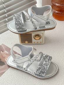 Nuevas sandalias de moda de verano 2025 para niñas, zapatos de princesa para niños, cómodas sandalias de ocio para vacaciones para bebé, sandalias para niñas pequeñas