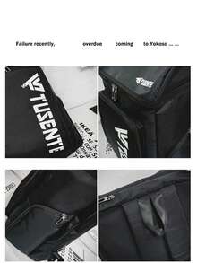 Badminton Bag, Tennis Racket Storage Bag, Independent Shoe Compartment, Equipment Backpack, Large Capacity Backpack - Multicolor - View 10