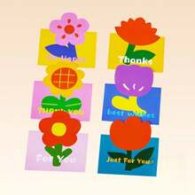 Ti invio un fiore, tulipani, girasoli, biglietto da visita per negozio di fiori, biglietto d'auguri pieghevole 3D per San Valentino, biglietto d'auguri per la festa della dea