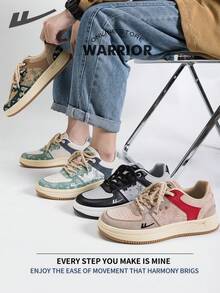 Warrior Women's Shoes Spring And SummerLightweight Comfortable Breathable Modest Style Casual Yet Sleek Sneakers Applicable Throughout The Year Wear-Resisting All-Day Wear Training Sneakers Running Shoes Couple Casual Shoes
