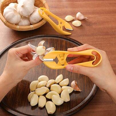 1 Piece/Set, Garlic Peeler Tool For Home And Commercial Use, Manual Garlic Skin Remover, Garlic Cutting Tool, Garlic Peel Remover, Garlic Skin Stripper, De-Stemmer