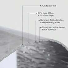 12/24 Stücke selbstklebende Marmor-Vinylbodenfliesenaufkleber, PVC verstärkte rutschfeste Bodenaufkleber, Wandaufkleber, einfach selbst zu installieren, abziehen und aufkleben, geeignet für Innenräume, Böden und Wände, 30cm * 30cm