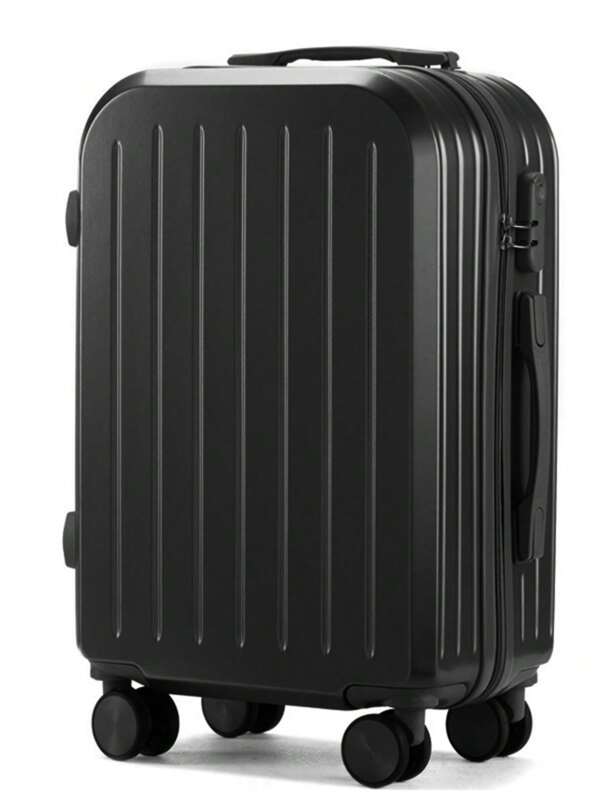 Carry-On Suitcase Front Opening 22 Inch Boarding Box Cup Holder USB Interface Trolley Case Password Luggage Graduation Vacation Travel Accessories Summer Travel Essentials Travel