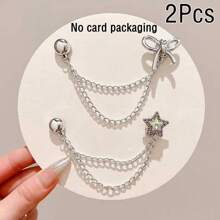 1/2/4/6 pièces Clips de chaîne magnétique pour jambe de pantalon, rallonge de pantalon réglable sans couper et support de revers, accessoires de manche anti-salissure unisexe