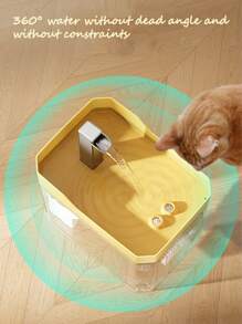 Fontana d'acqua per animali domestici USB, Distributore d'acqua automatico da 1,5L con flusso continuo, Spegnimento automatico in caso di basso livello dell'acqua, Funzionamento silenzioso, Protezione contro il funzionamento a secco, Adatto per gatti, cani e altri animali domestici