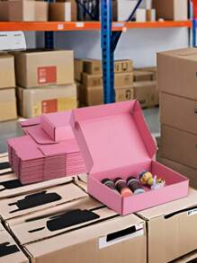 4 Pcs/1 Pc - Pink Bulk Shipping Box, Locking Mailer Box Packaging For Small Business, Medium Cardboard Gift Boxes For Mailed Gifts - Gift Packaging - Small Gift Packaging