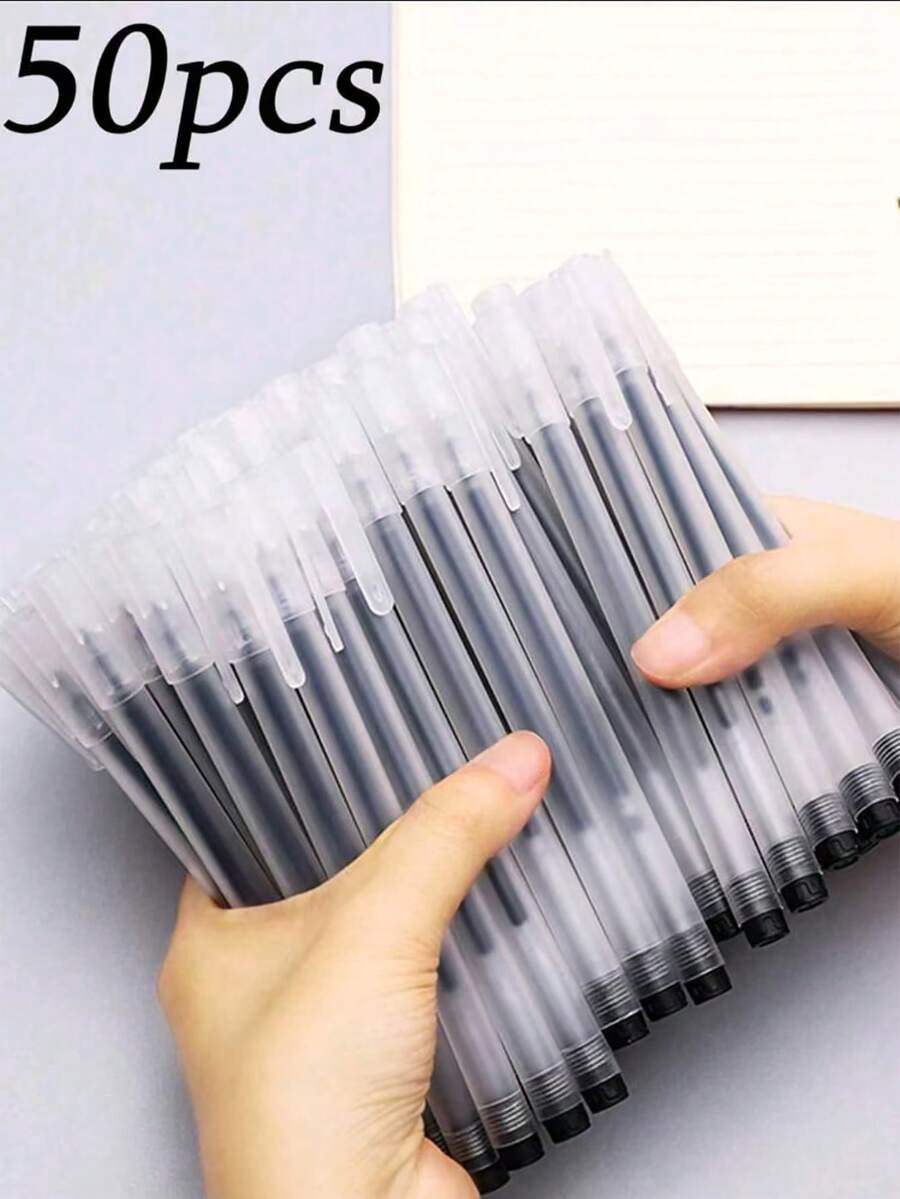 20/10/5pcs Pack Creative Transparent Frosted Round Ball-Point Pens - Multicolor - View 1