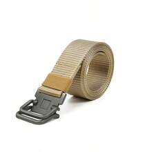 Women's Denim Jeans Belt, Summer Double-Ring Buckle Waist Canvas Belt, Studentstyle No-Hole Casual Military Vintage Belt