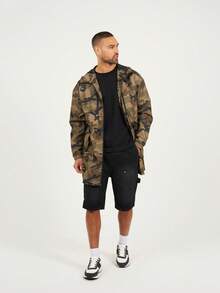 brave soul Parka oversize légère avec capuche - Camouflage - Voir 2