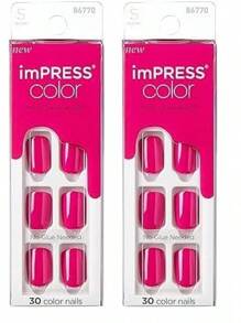 KISS Color Press-On Nails Polish-Free Manicure Set, 'Orchid Festival', 30 Chip-Proof, Smudge-Proof Fake Nails
