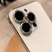 [Argento] Compatibile con 16pro Max/15 Pro/14 Lus/13mini/12/11 Protezione in cristallo di rocca argento ultra sottile, resistente ai graffi, ad alta definizione, con trasmissione della luce, anti-impronta digitale, anti-luce blu, adatto per fotografia, live streaming, video brevi, fotografia professionale, pellicola temperata anti-esplosione, posizione precisa dei fori, durezza 9H, antipolvere e antimacchia, protezione avanzata della lente, cristallo scintillante, protezione della lente, accessori per telefono, impermeabile e antiurto, copertura completa