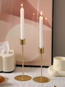 Simple And Modern Home Setting Romantic Candlelight Dinner Decoration Wrought Iron Living Room Dining Table Candle Holder - Multicolor - View 2