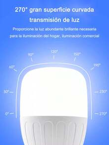 60W Cold White LED Energy Saving Spotlight, Super Bright LED Bulbs, 450-500W Equivalent, E27 LED Garage Light Bulb, 6500K Daylight, 30W, 40W, 50W, 60W High Lumen Light Bulb, 60W Cordless LED Spotlight, 60W T-Shaped LED Bulb, High Power LED Spotlight, LED Ceiling Bullet Spotlight, 60W Smart Light Bulb, High Power LED Spotlight, Rechargeable Emergency LED Spotlight/Light, Emergency Light Bulb, For Commercial Warehouse, Workshop, Factory, Patio - 白色 - 查看 3