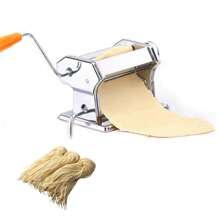 Nudelmaschine Pasta Maker Manuelle aus Edelstahl Frische Maschine 9 Stufen einstellbar Cutter mit Klemme für Spaghetti Nudeln Lasagne