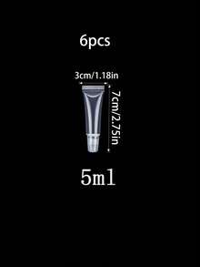 1/6/10/20个装 5/10毫升迷你透明软质空唇彩管，便携旅行唇彩容器 DIY化妆品包装工具，适合女性/女孩，化妆，价格实惠，房间装饰，梳妆台，旅行，卧室，化妆配件，价格实惠，圣诞礼物，化妆品，化妆工具，便宜好物，礼物，送给女性的礼物，圣诞礼物 - 彩色 - 查看 15