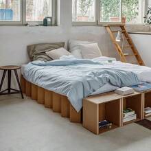 "2025HOT" ROOM IN A BOX Bed 2.0 MSage: Corrugated PE Bed In Sizes 120, 140 X 200 Cm, And In Between. Also Available As A Guest Bed. No Slatted Frame Required. - لون الصورة - مشاهدة 5