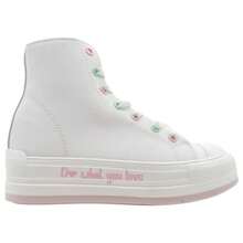 Tenis Exterior Textil Color Blanco Para Niña - Blanco - Ver 3