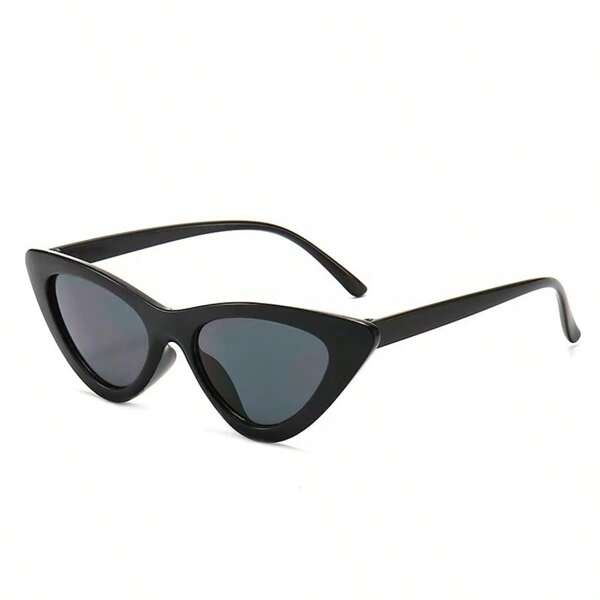 1pc Plastic Frame Cat Eye Black Fashion Fashion Glasses