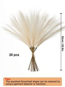 12/24pcs Artificial Reed Grass Boho Decor Faux Pampas Grass Large Tall Fluffy Artificial Fake Flower Bulrush Reed Grass For Vase Filler Farmhouse Home Kitchen Bohemian Decoration, Room, Wedding Party Decor (Black), Valentine Day, Gift Gifts Birthday Graduation